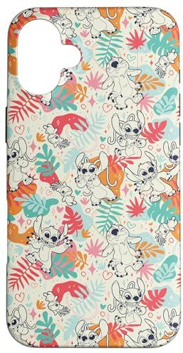iPhone 16 Plus Disney Lilo & Stitch Patterns (Stitch & Angel) Case