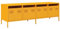 vidaXL Mobile TV Giallo Senape 135x39x43,5 cm in Acciaio, supporto TV, credenza TV, mobile HiFi, mobile porta TV, porta TV, mobile multimediale