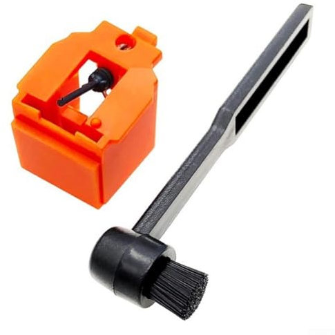 1 x ATN3600 Plattenspieler-Ersatzstift mit Reinigungsbürste für verbessertes Vinyl-Klangerlebnis