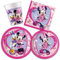 Decoraparty Set de vaisselle pour 8 invitations, décorations pour fête d'anniversaire, fête, 8 grandes assiettes, 8 petites assiettes, 20 serviettes, 8 verres (44 pièces)