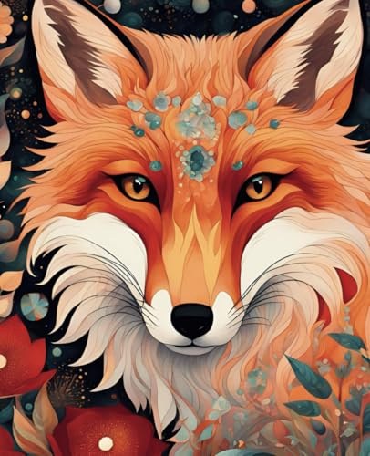 The Mystic Fox Notebook / Journal: Glossy Cover. 110 lined pages, 7.5 x 9.25”