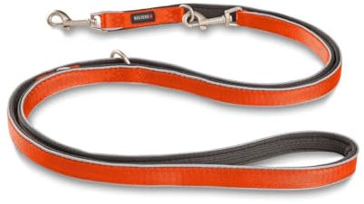 WOLTERS Führleine Active Pro Comfort, Größe:200 cm x 20 mm, Farbe:rot orange/anthrazit