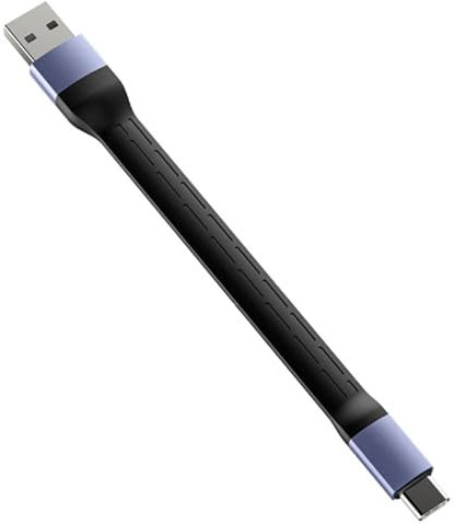 Oxxggkao Cable USB 3.2 A C corto flexible de 240 W, carga rápida, transferencia de 40 Gbps, 15 cm, cable USB A a tipo C
