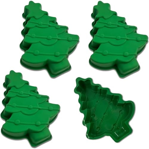Large Christmas Tree Silicone Mould, Silicone Christmas Tree Cake Mould, Silicone Christmas Cake Moulds, Large Christmas Tree Moulds Silicone, Xmas Tree Silicone Moulds (3pcs)
