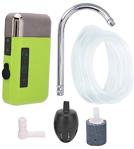 Picysa Bomba de Oxígeno, Grifo de Pesca y Herramienta de Bomba de Oxígeno, Detección de Agua de Bombeo 3 Modos, Multifuncional para Acuario, Aire Portátil para Acuario de Pesca, Camping