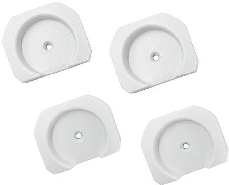 Dreambaby 4 x Wall Protection Pads for Pressure Stair Gates & Door Safety Gates - Protective Pads - Wall & Door Protection - No Drilling -Universal Fitting for All Brands of Safety Gates - White