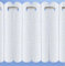 Rhodes Plain Lace Net Voile Vertical Pleated Window Blind Panel Curtain White (72 wide x 54 drop (183x137cm))