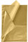 RUSPEPA Geschenkpapier Seidenpapier - Gold Metallic Seidenpapier für Heimarbeit Bastelarbeit Geschenkverpackung – 50 x 70 cm – 25 Blatt