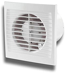 Wandventilator Abluftventilator Badezimmerlüfter Badlüfter Wandlüfter SILENT pro mit Kugellager System Ø 100, Funktion Nachlaufrelais