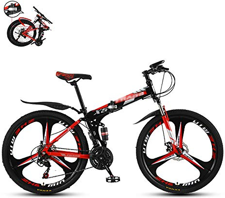 Faltbares Sport Mountainbike,Ultraleichte Tragbare Klapprad, Freien/Freizeitradfahren, Faltbares Fahrrad, 24 * 26 Inches 21 * 24 * 27Geschwindigkeit Unisex Fahrrad Klappfahrrad