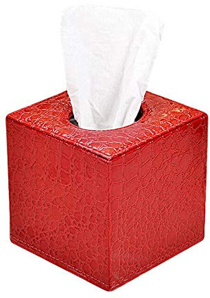 Omenluck 1 Stück Taschentuchbox Halter rechteckig Würfel geeignet für Hotel Schlafzimmer Restaurant Haus dekorativ