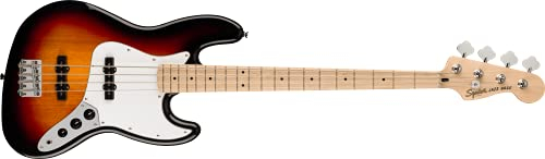 Squier by Fender Affinity Series¹ Jazz Bass®, Griffbrett aus Ahorn, weißes Schlagbrett, 3-farbiger Sunburst, Inklusive kostenloser virtueller Kurse auf Fender Play