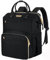 JCDOBEST Mochila para el almuerzo, mochila térmica aislada, lonchera para laptop con puerto USB para mujeres y hombres, Negro -, 15.6 in, Mochilas de viaje