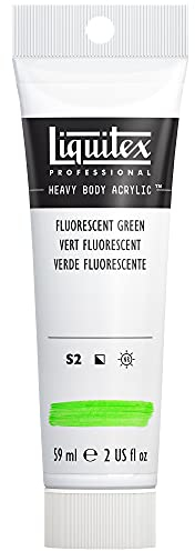 Liquitex Acrílico Heavy Body - pintura acrílica para bellas artes de cuerpo espeso calidad profesional, color verde fluorescente 59 ml