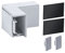 Paulmann 78409 LumiTiles Zubehör Profil Top Abdeckung Innenecke 4cm Telegrau Spritzwasserschutz Aluminium Beleuchtungssystem