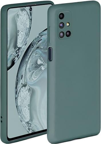 ONEFLOW Soft Case für Samsung Galaxy M51 Hülle aus Silikon mit Kameraschutz, Silikonhülle mit erhöhtem Schutz fürs Display, Backcover Schutzhülle, weiche Handyhülle, Petrol