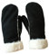 AXELENS Warme Handschuhe Frauen Winter Fäustlinge Elegant Komfortable Eco Wildleder S/M SCHWARZ