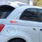 Adesivi ABARTH 500 fiancata auto sticker 595 tuning (ROSSO)