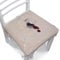 Uzitec Clear Plastic Dining Chair Cushion Protectors - Set of 6 Covers to Protect Kitchen Chair Seat - Strong PVC with White Ties - Removable and Reusable