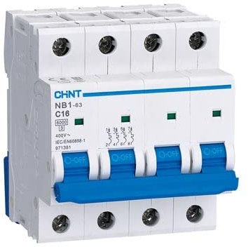 InterruptorAutomatico Chint NXB-63-4-50C4P50A6KA