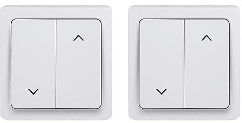 Debflex 746805 Blok Courant encastrable | Boitier Mural | Interrupteur va et Vient | Gamme Diam2 | Prises 2P+T 16A Et 2 Vv - Blanc (Lot de 2)