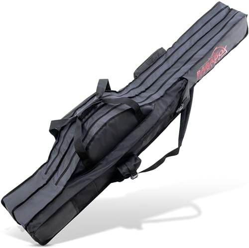 Paradox Fishing Rutentasche 190 cm 2 Fächer I Angeltasche Rutentasche Rutenfutteral Angel Tasche - Angelrutentasche Futteral Angeln