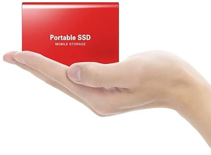 External Hard Drive External Solid State Drive 2TB HDD External Hard Drive USB 3.0 for PC, Mac,Desktop,Chromebook(2TB Red)