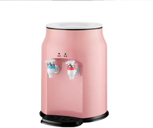SKUBIS Water Dispenser, Desktop Small Household, Mini Cooling and Heating, Dormitory Desktop Office, Vertical Ice Warm and Hot Water Dispenser,Pink