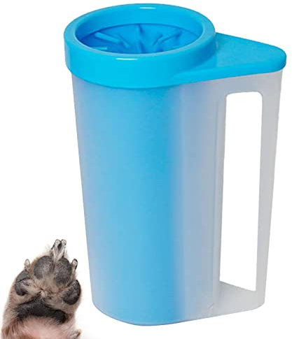 Zestvria Vaso de limpieza para mascotas - Limpiador de silicona para pies para perros - Limpiador de pies portátil y reutilizable para mascotas, vaso de limpieza para pies y patas de gatos de perro