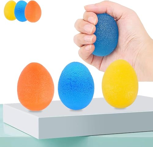 VINPAM Gel Handball, Handtherapie Squeeze Übung Stress Ball Finger Handgelenk Arthritis Hand, Finger, Griffkraft Verbesserung und Stressabbau 3 Stück