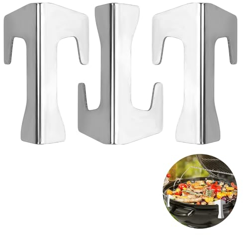 Lot de 3 Entretoises pour Plaque de Feu, Entretoises Universelles en Acier Inoxydable pour Gril, Entretoises de Plaque Chauffante Durable pour Plaques de Feu, BBQ Disc, Plaques de Gril