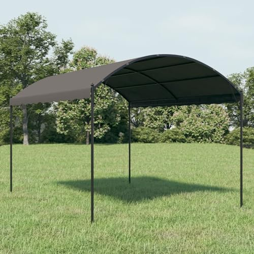 ShCuShan Toldo Parasol Gris Antracita 3x4 cm Balcón Camping Aire Libre Protección Solar Pabellón Cubre
