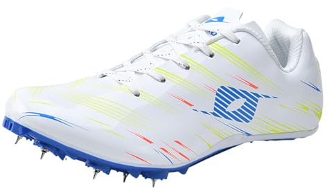 Leichtrit Scarpe Chiodate Atletica Leggera,Scarpe Chiodata Unisex per Atletica Scarpe Chiodate 8 Chiodi Spikes Atletica Spikes Scarpe,Adolescenti Chiodate Scarpe Comode per Sprint Antiscivolo