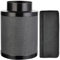 Ouyki Luftkohlefilter 100 * 200mm, 4 Zoll Air Carbon Filter, Kohlefilter für Grow Tent, Geruchsentfernung Luftwäscher für Rohrventilator, Grow-Zelte, Hydrokulturen