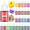 Waysroma Food Colouring 26 Colours, Vibrant Cake Coloring Liquid Set for Dessert Decorating, Food Grade Food Dye for Icing, Fondant, Cookies, Macaron, Donuts - 6 ml/Bottles