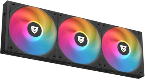 Nfortec Stellar Trifan kit 3 ventiladores ARGB 120mm easy click 1800RPM ultra silencioso color negro