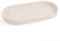 Autumnlife Badezimmer Tablett Dekotablett, Keramik Deko Tablett Ablageschale Kleines Oval Tablett für Toilette und Waschtisch Badewanne Küchenspüle - Cremeweiß