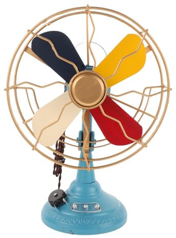 BESTOYARDi Ventola Retrò Ventilatore Da Tavolo Retrò Ornamenti Con Annata Vecchio Ventilatore Da Tavolo Vintage Ventilatore Da Scrivania Vintage Per Arredamento Ferro Da Stiro