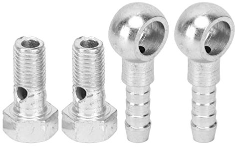 AKLOSIPY M8 Turbolader Banjo -Schlauch & Unterlegscheiben Set - Edelstahlbremsenbremsschläuche für 4-5 mm Kraftstoffschläuche