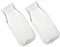 OUNONA 2 Pièces Bouteilles de Lait Transparent Couvercles Lot de Récipients pour Yaourt Lait Boissons Ml