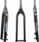 TOTLAC Forcella Anteriore per Mountain Bike Rigida in Fibra di Carbonio da 29 Pollici, Perno Passante 15x100 mm, Tubo Conico da 1-1/2'', Freno a Disco (Colore: Nero Opaco A)