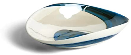 YALOS Murano Collection Pavone Pieghetta Ø mm 180 x mm 140 Vetro di Murano Made in Italy