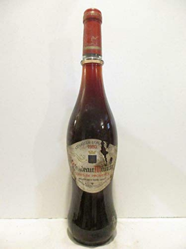 côtes de provence château minuty cuvée de l'oratoire (étiquette abîmée) rouge 1980 - provence