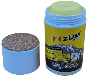 Zumwax - Cera de cerámica para esquí y snowboard sin flúor (cera para frotar sobre cera, temperaturas cálidas)