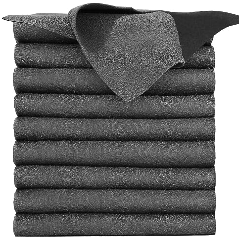 jutyum 10 paños de limpieza de microfibra gruesos mágicos de 40 x 30 cm, sin rayas, reutilizables, para cocina, salón, coche