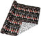 Holijolly Reversible Weihnachts-Geschenkpapierrolle - Nussknacker in Schwarz & Frohe Weihnachten Schriftzug in Weiß - 43.2cm x 10m (46.45 sq.ft.)