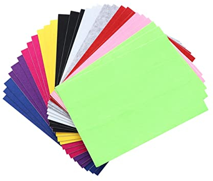 Ciieeo 10st Selbstklebender Filzstoff Bettdecke Gefühlt Filz Steifer Stoff Quadratisch Nicht- Patchwork-Stoff Bastelfilz Selber Machen Bettwäsche Farbiges Filztuch Stoff Tuch A4 Kasten