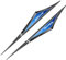 OscitY 2PCS Auto Metall Logo Embleme Seitenmesser Aufkleber, Für NIS-san GTR GT-R NISMO R35 Abzeichen Stickers Decals Car Styling Dekorative Zubehör,C/Blue-Black