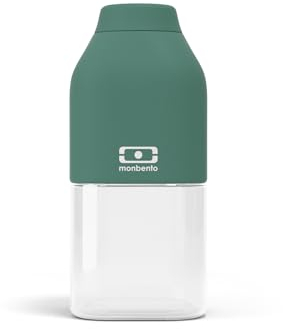 monbento - Gourde Enfant MB Positive S vert Forest - Bouteille Enfant pour Ecole, Sport, Pique-nique - Mini Bouteille Plastique 330ml Hermétique - Sans BPA - Vert