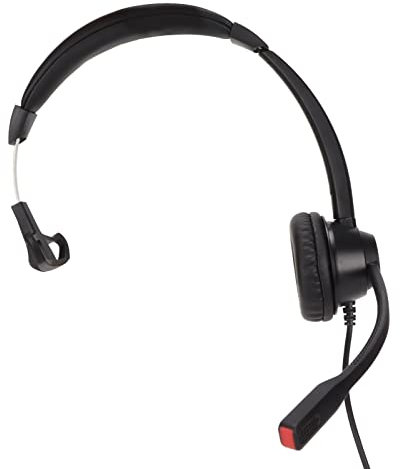 Akozon Auriculares de Teléfono, R J9 Auriculares Comerciales con Cable con Micrófono para Teléfono Fijo Auriculares de Servicio Al Cliente RJ9 Cancelación de Ruido Unilateral